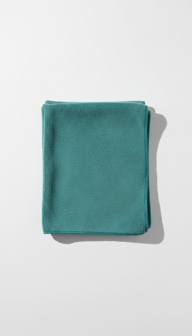 Engine Teal Microfiber Cleaning Cloth